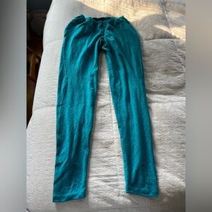 REI women’s thermal leggings teal size small